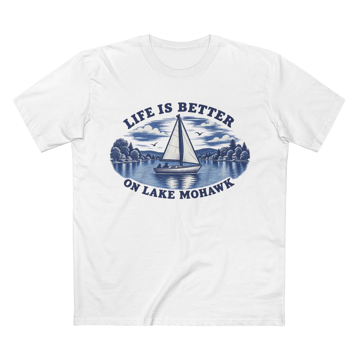 Lake Mohawk Sailboat T-Shirt - Shop Lake Mohawk - S / White