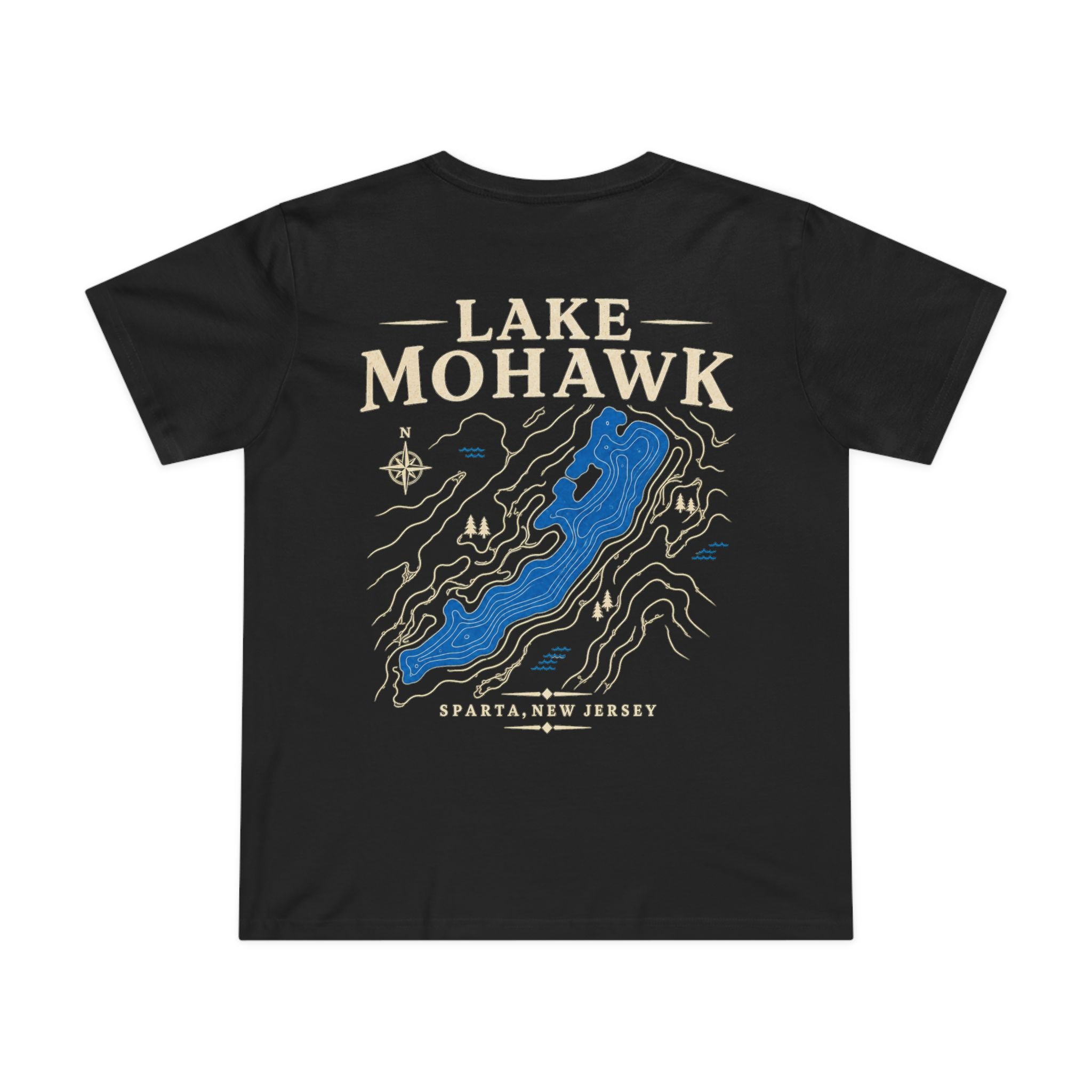 Lake Mohawk Map Tee