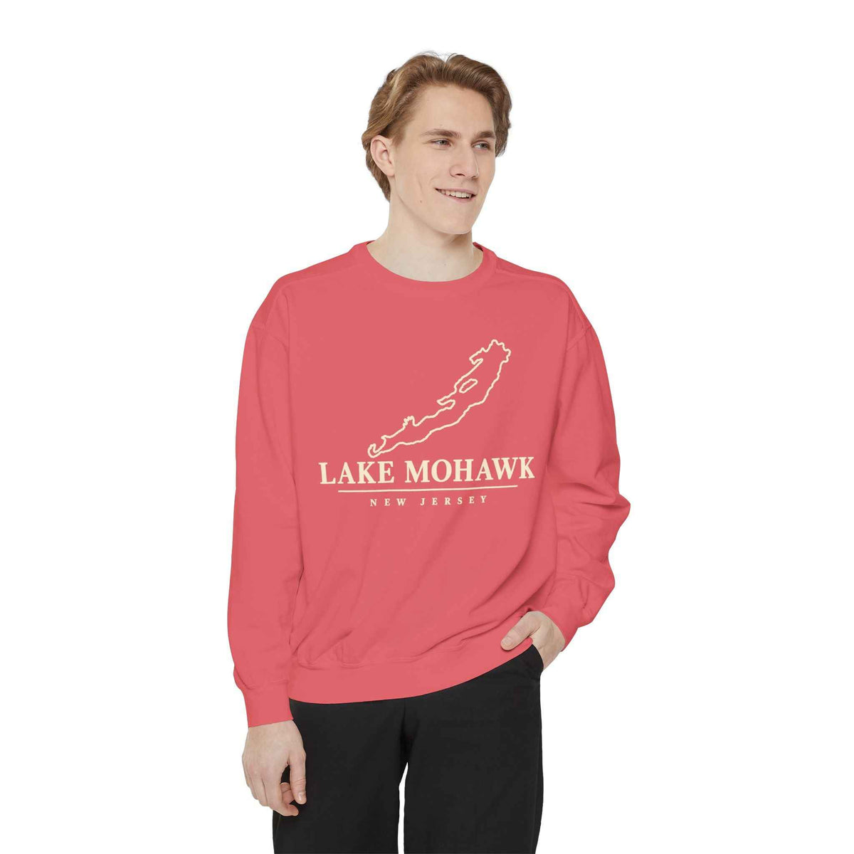 Lake Mohawk Lake Outline Crewneck