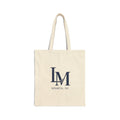 LM Sparta, NJ Canvas Tote Bag — Monogrammed Cotton Grocery & Market Tote - Shop Lake Mohawk - Natural / 15" x 16"