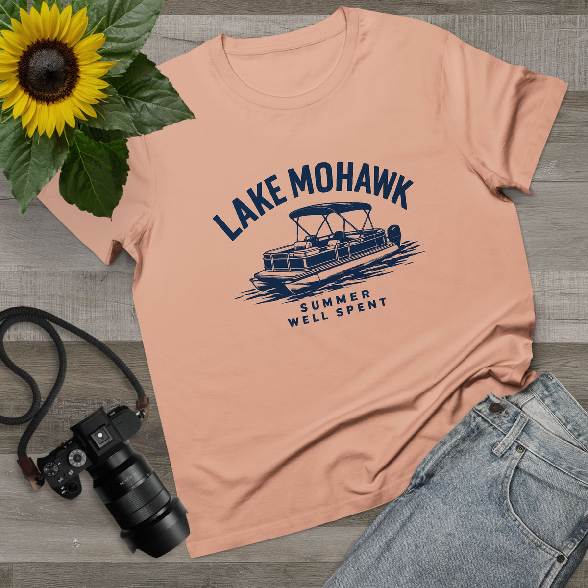 Lake Mohawk Pontoon Boat T-Shirt - Shop Lake Mohawk
