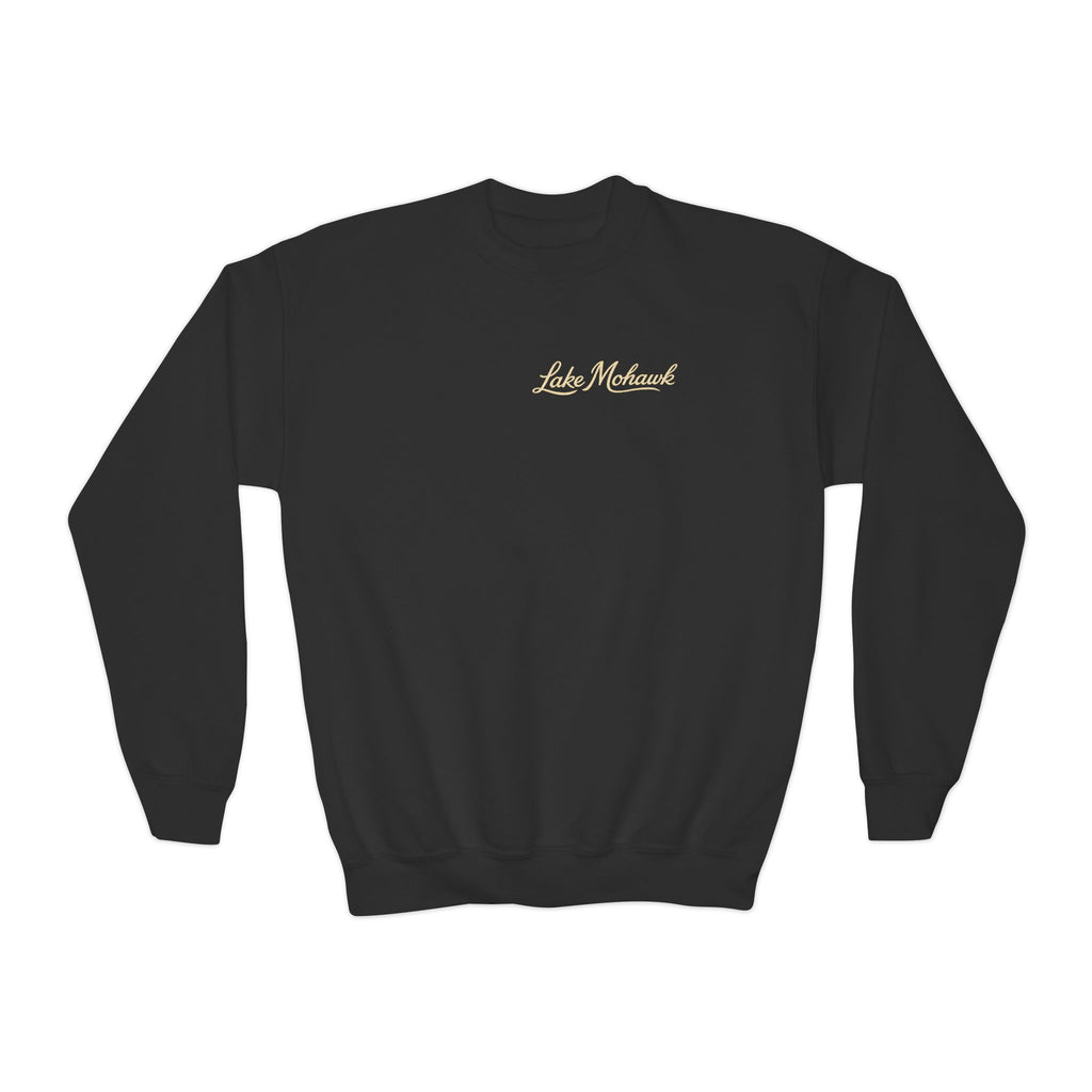 Lake Mohawk Script Youth Crewneck - Shop Lake Mohawk - Black / XS