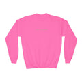 Lake Mohawk Minimal Text Youth Crewneck - Shop Lake Mohawk - Safety Pink / XS
