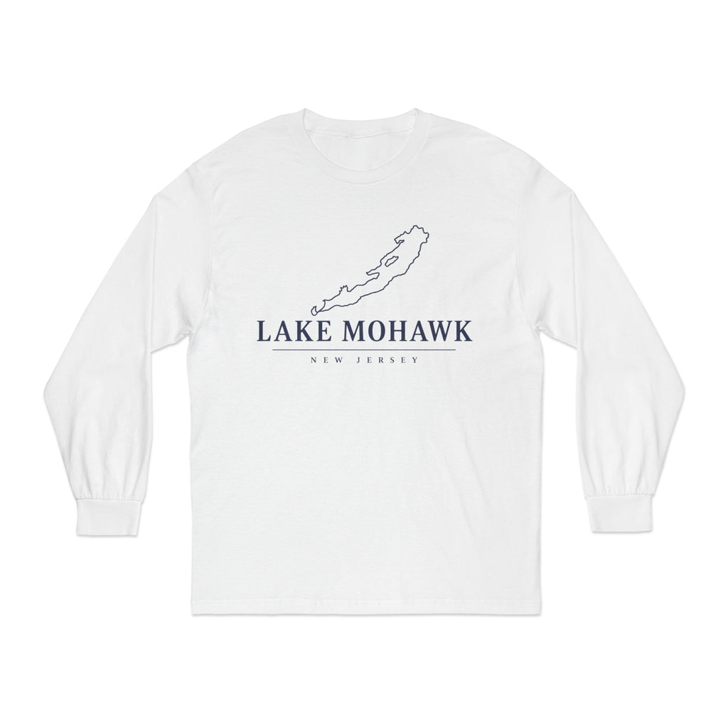 Lake Mohawk Minimal Lake Map Long Sleeve