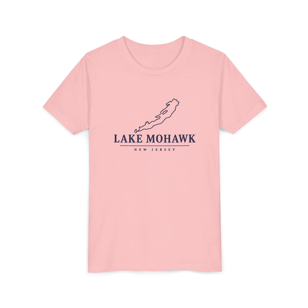 Lake Mohawk Map Youth T-Shirt - Shop Lake Mohawk