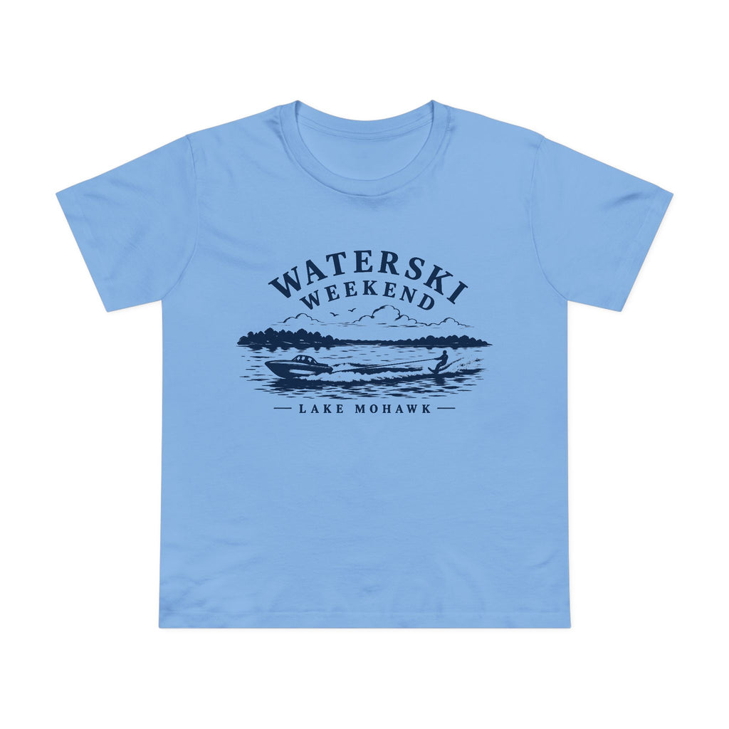 Waterski Weekend T-Shirt - Shop Lake Mohawk - Carolina Blue / XS