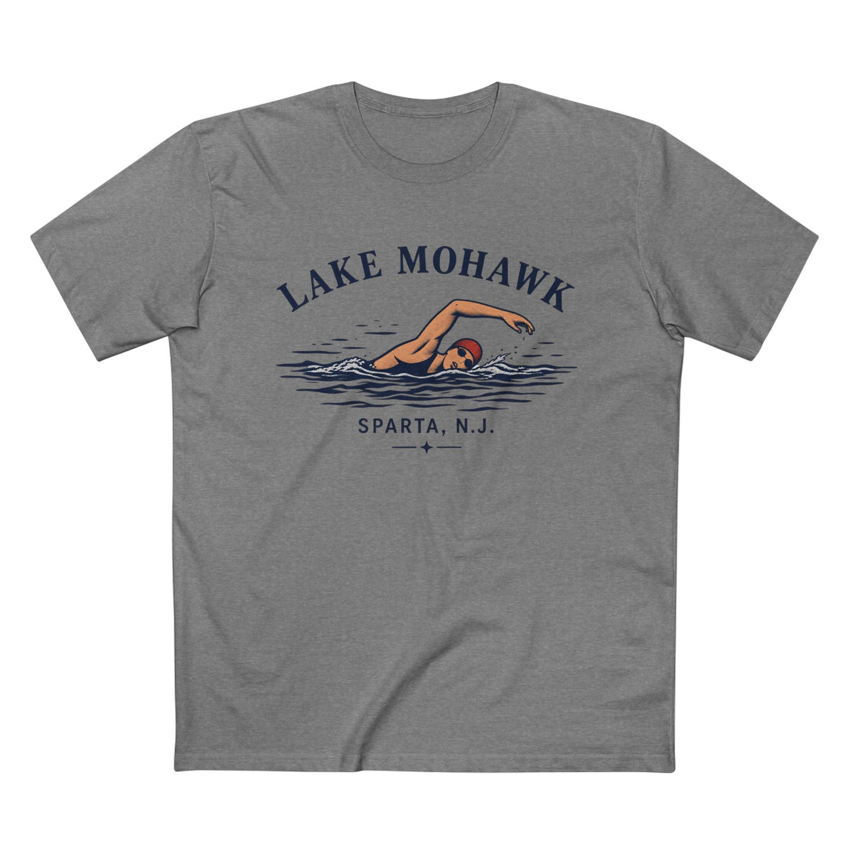 Lake Mohawk Swim T-Shirt - Shop Lake Mohawk - S / Athletic Heather