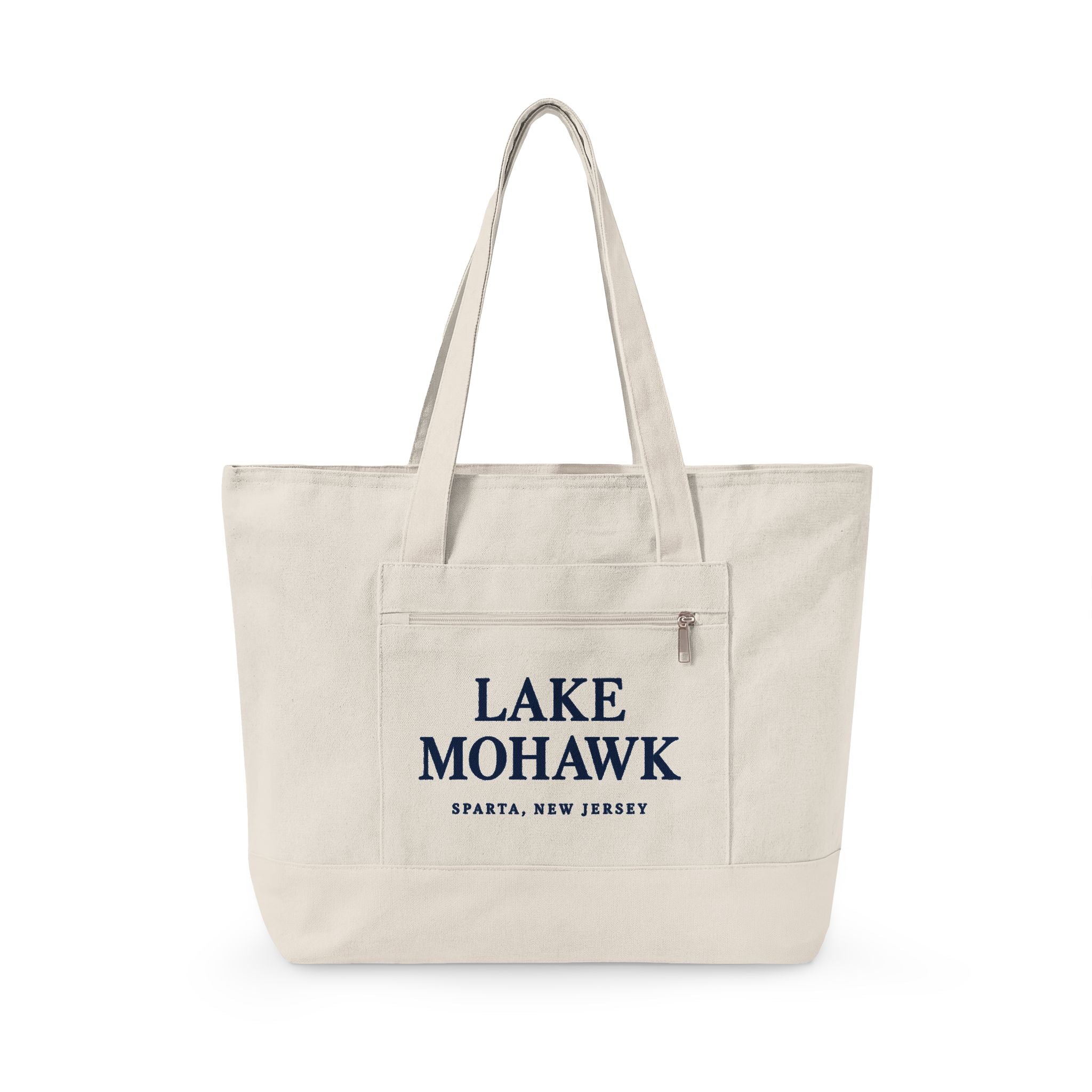 Lake Mohawk Zippered Tote