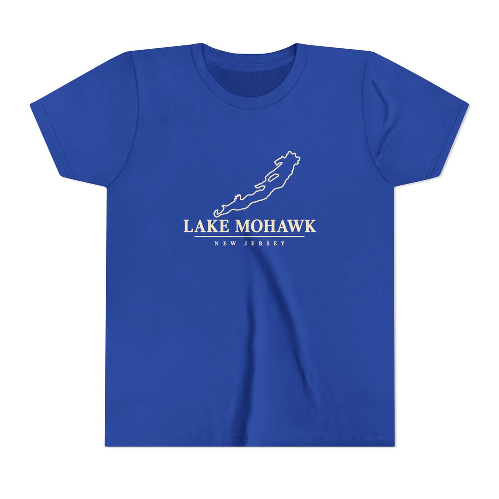 Lake Mohawk Map Youth T-Shirt - Shop Lake Mohawk - S / True Royal
