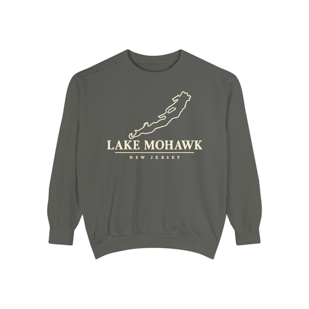 Lake Mohawk Lake Outline Crewneck - Shop Lake Mohawk - Pepper / S