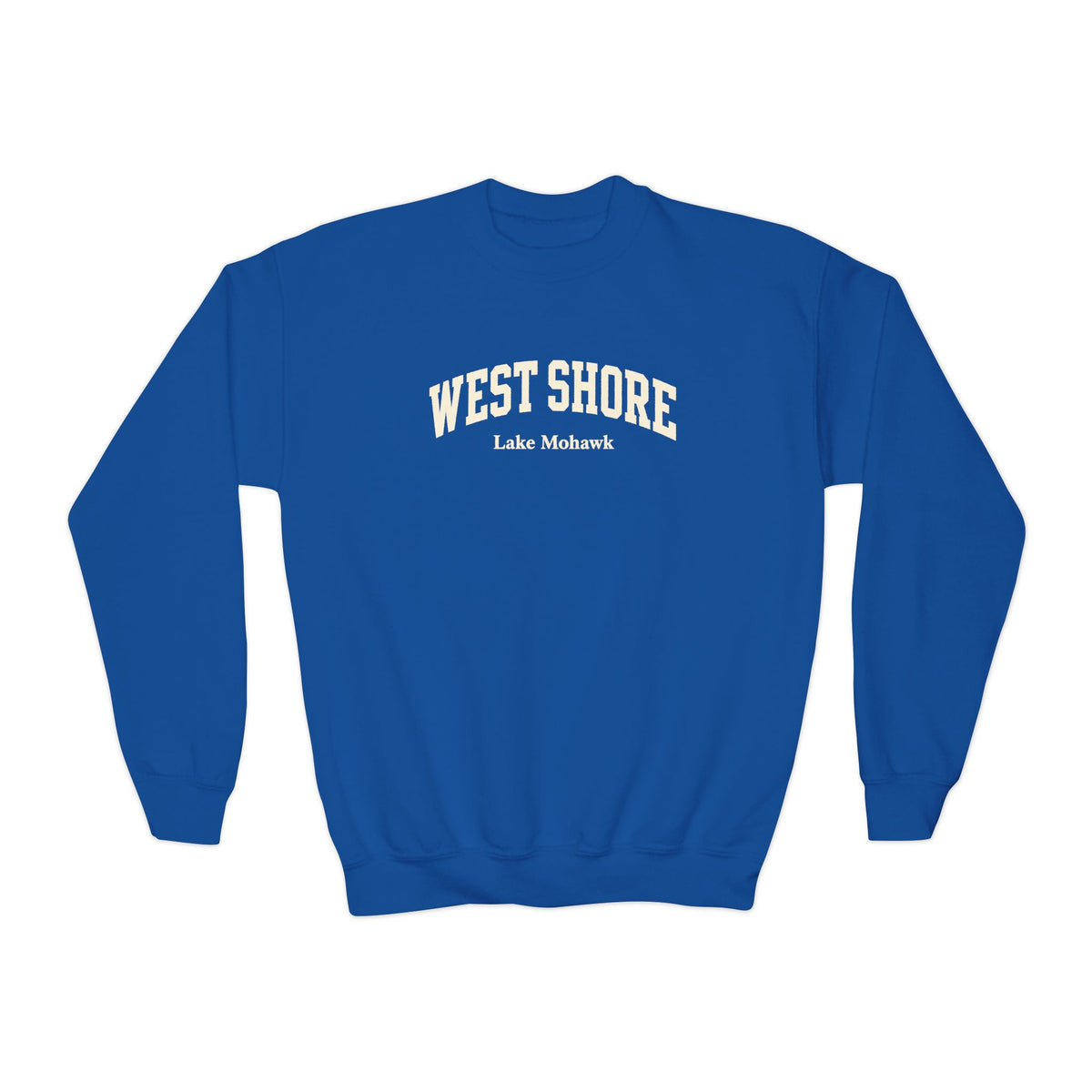 West Shore Lake Mohawk Youth Crewneck - Shop Lake Mohawk - Royal / XS
