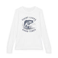 Tight Lines, Good Times Youth Long Sleeve - Shop Lake Mohawk - White / S