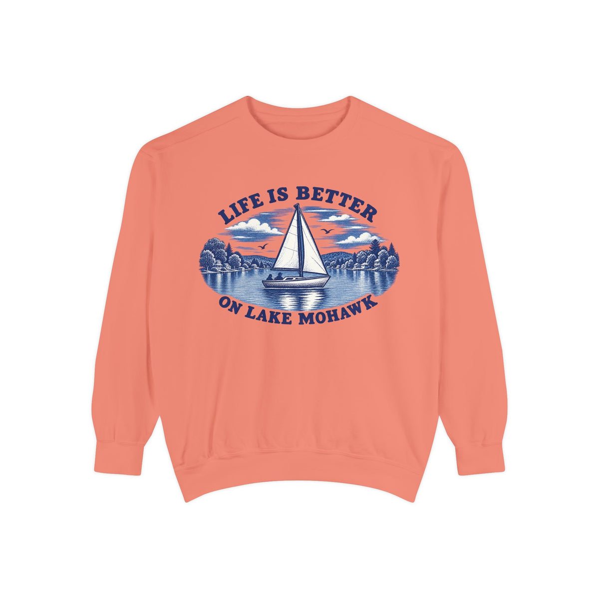 Lake Life Crewneck - Shop Lake Mohawk - Terracotta / S