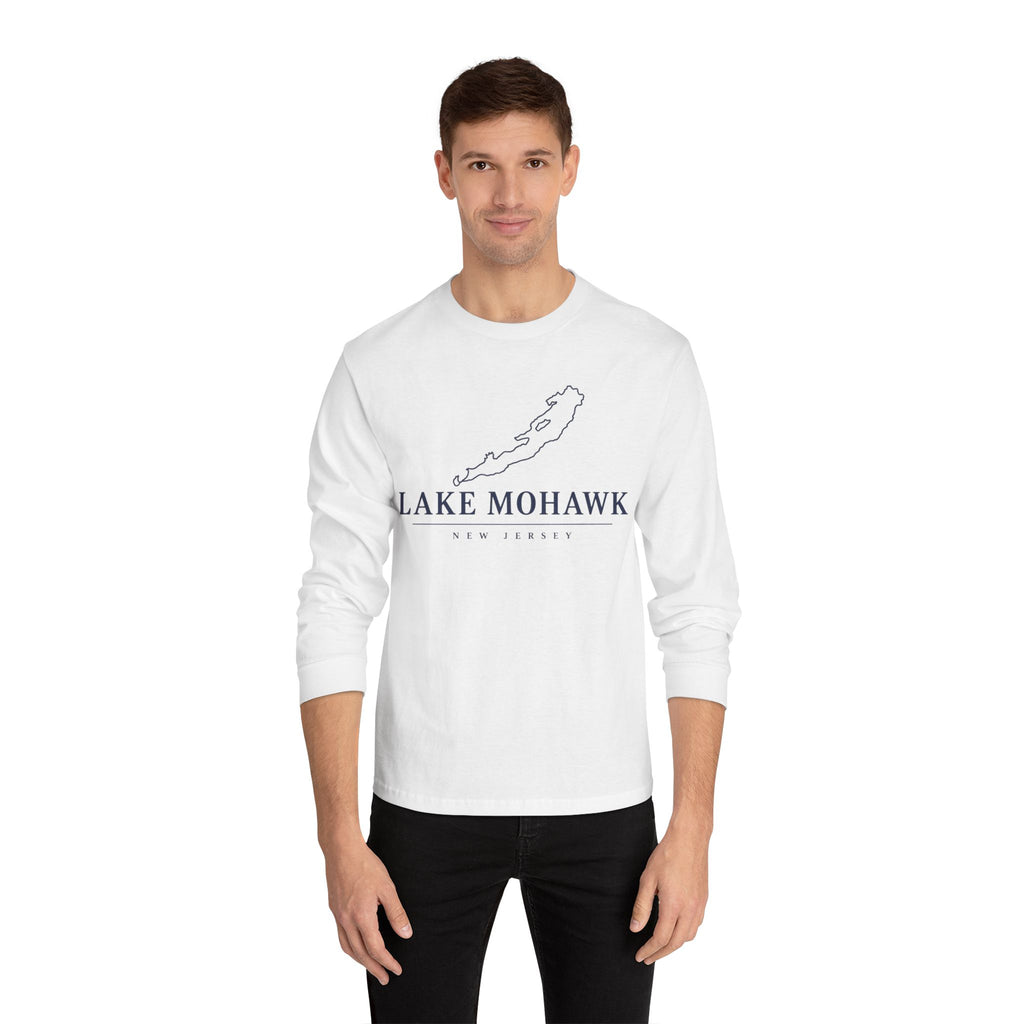 Lake Mohawk Minimal Lake Map Long Sleeve
