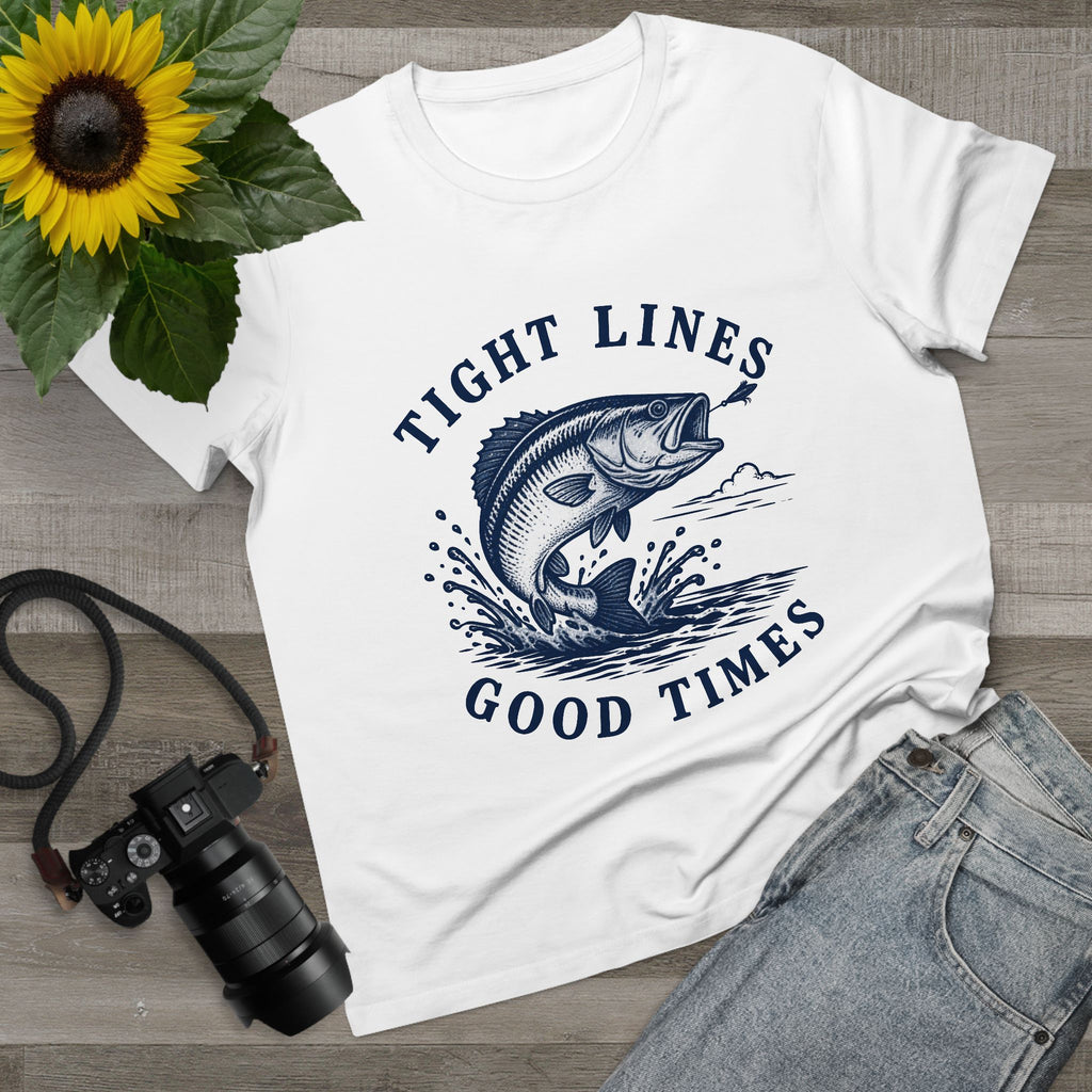 Tight Lines, Good Times Women's T-Shirt - Shop Lake Mohawk
