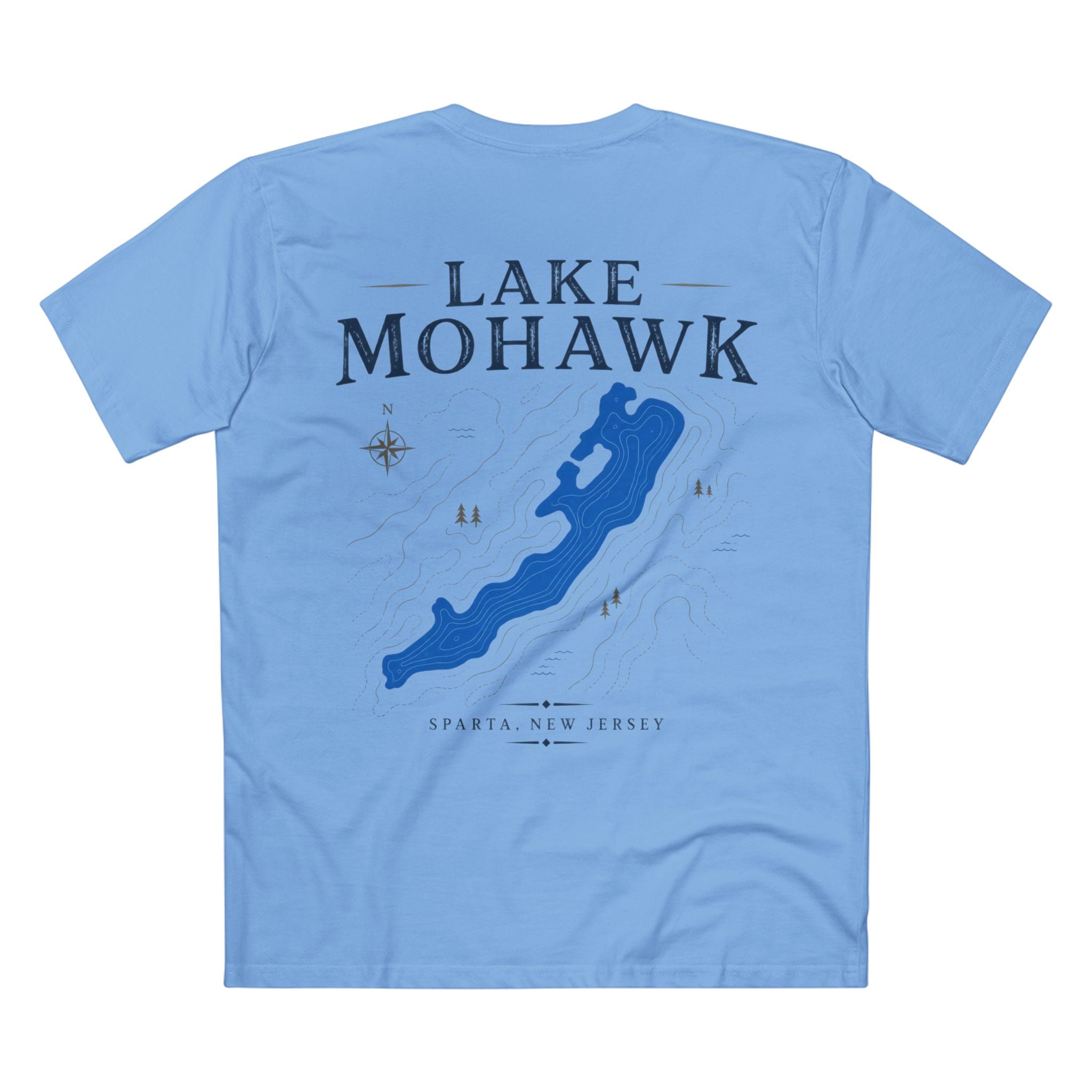 Lake Mohawk Map Tee