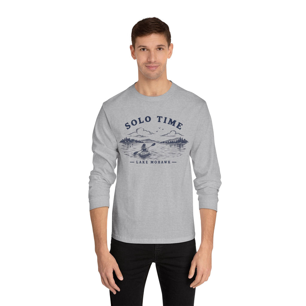 Solo Time Long Sleeve Tee — Lake Mohawk Kayaking Shirt - Shop Lake Mohawk