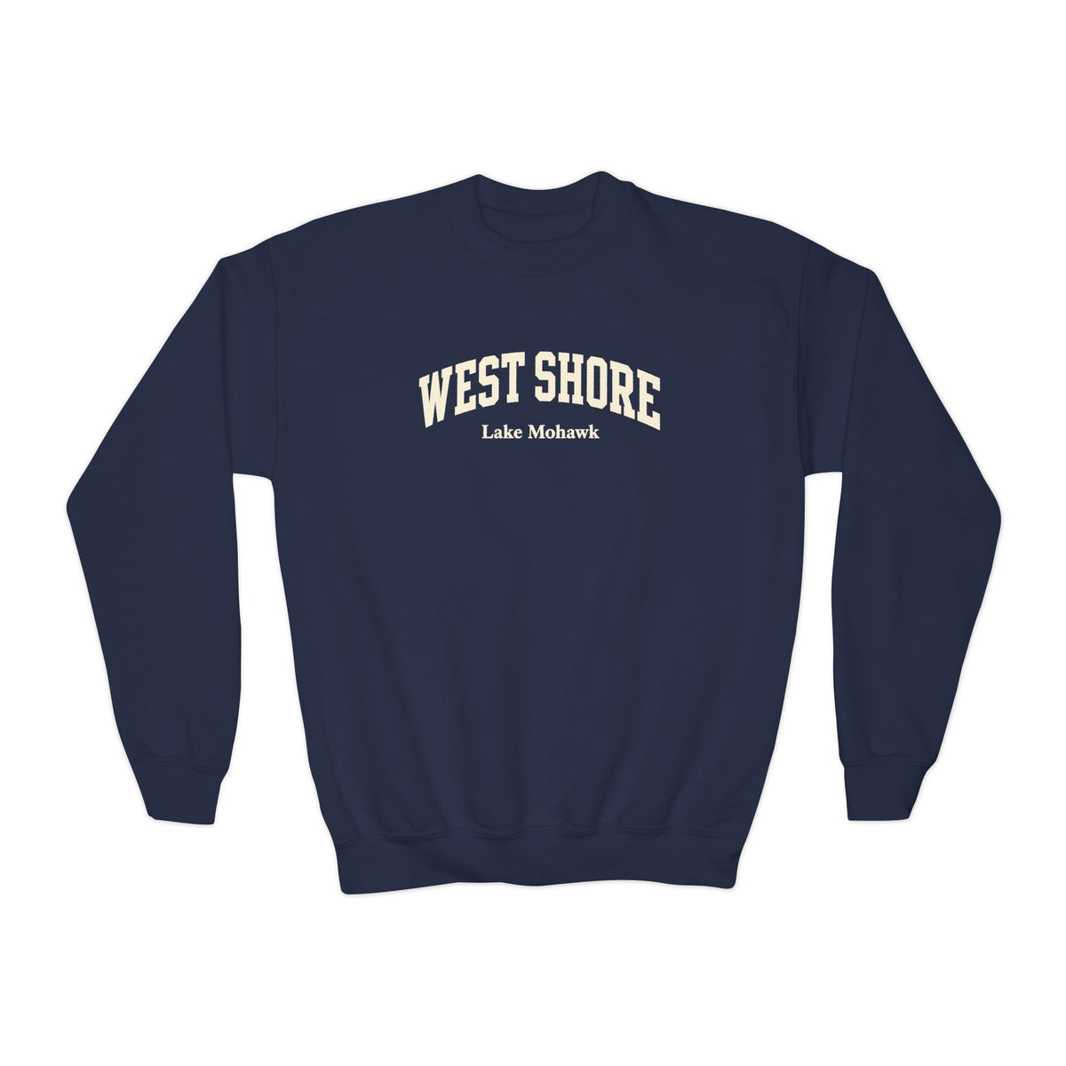 West Shore Lake Mohawk Youth Crewneck - Shop Lake Mohawk - Navy / XS