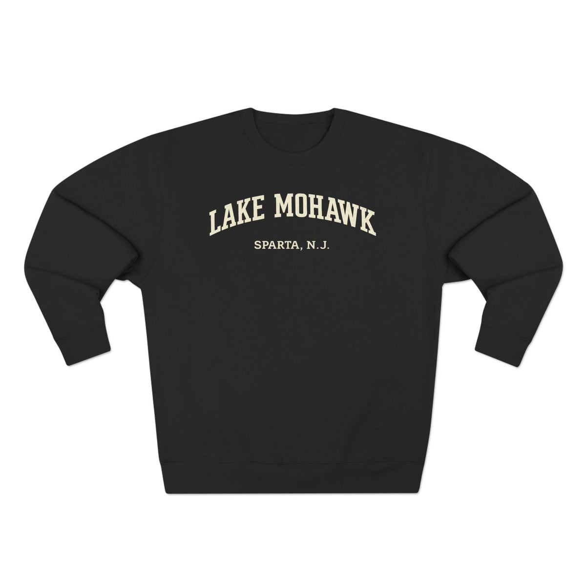 Lake Mohawk Campus Crewneck - Shop Lake Mohawk - S / Black